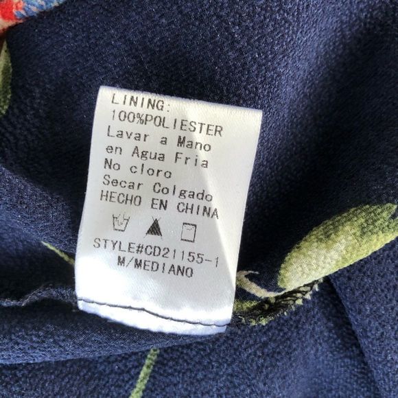 Trac Ruffle Trim Navy Floral Wrap Maxi Dress - Picture 9 of 10